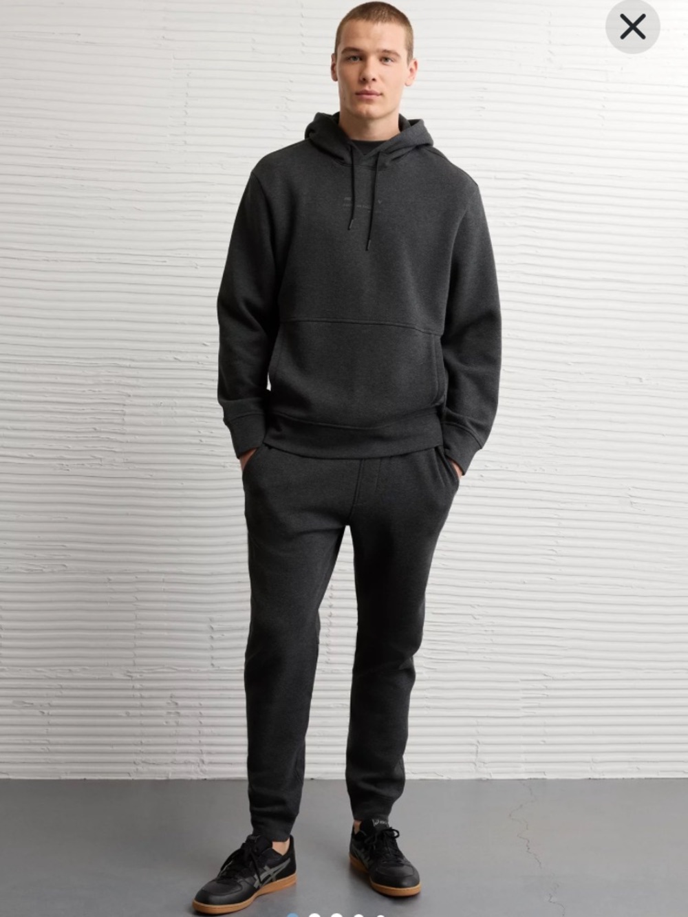 American Eagle Outfitters Medium Tall Black Drawstring Jogger Sweatpants